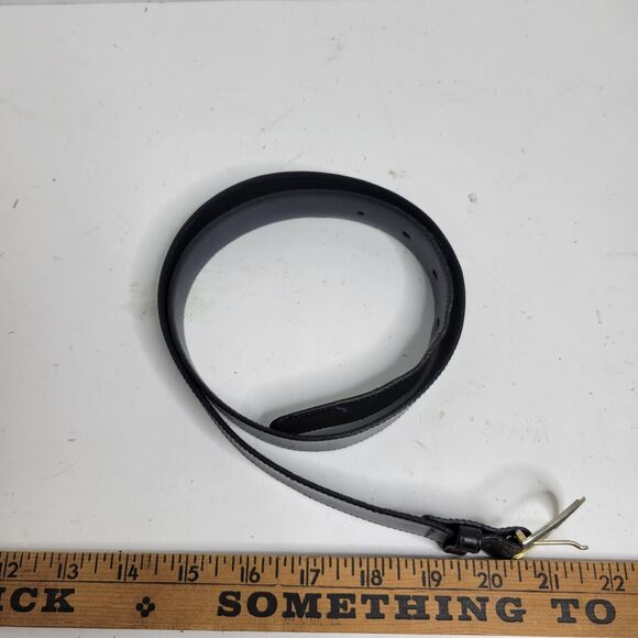 Pierre Leather Belt Cardin Blue 32/80 - Imported Cowhide Cowboy Dress Preppy - Picture 2 of 16